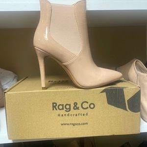 Nude Patent Leather Boot